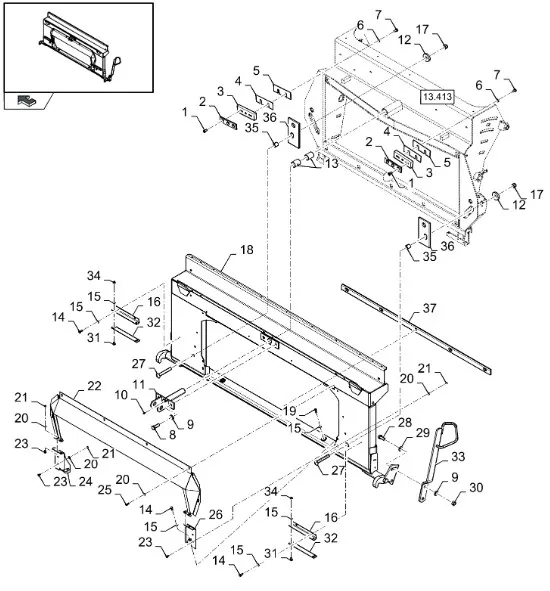 87696894 - Пластина рамки кам. накл. CX8, CR